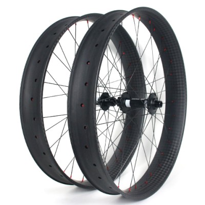 XS26F258075 26er 80mm Wide 25mm Depth Fat Bike Carbon Rims
