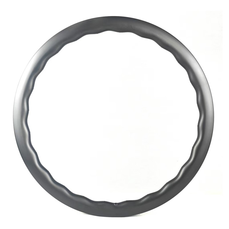 XSR40452619 700C 26mm 宽 45mm 框高 碳纤维波浪轮圈